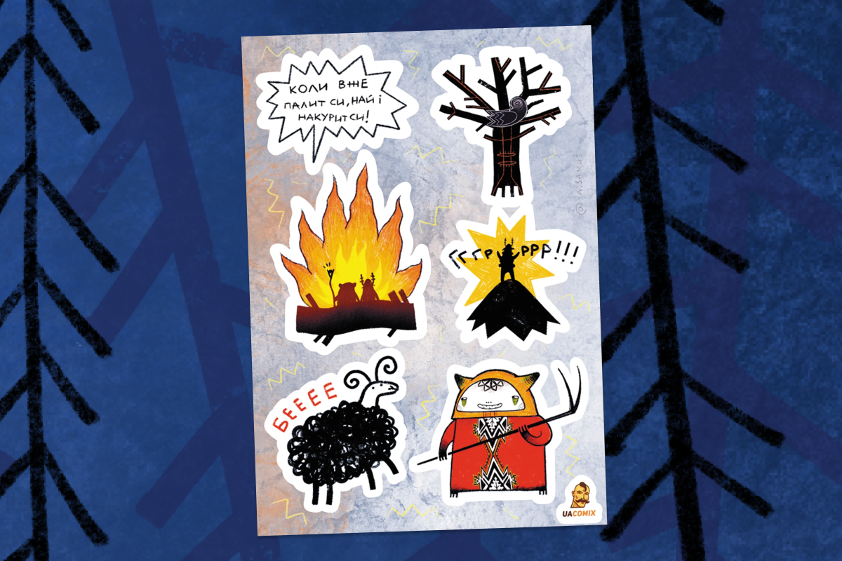 Aridnyk. Stickers set